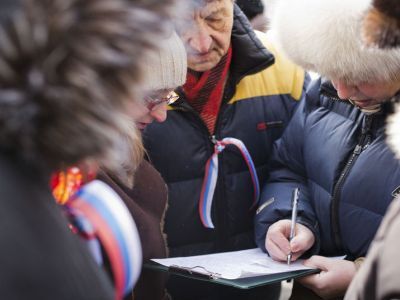 "Марш в защиту детей" 2 марта 2013 года / Фото Евгений Фельдман - "Новая газета."