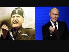 Муссолини; Путин. Коллаж: bramaby.com